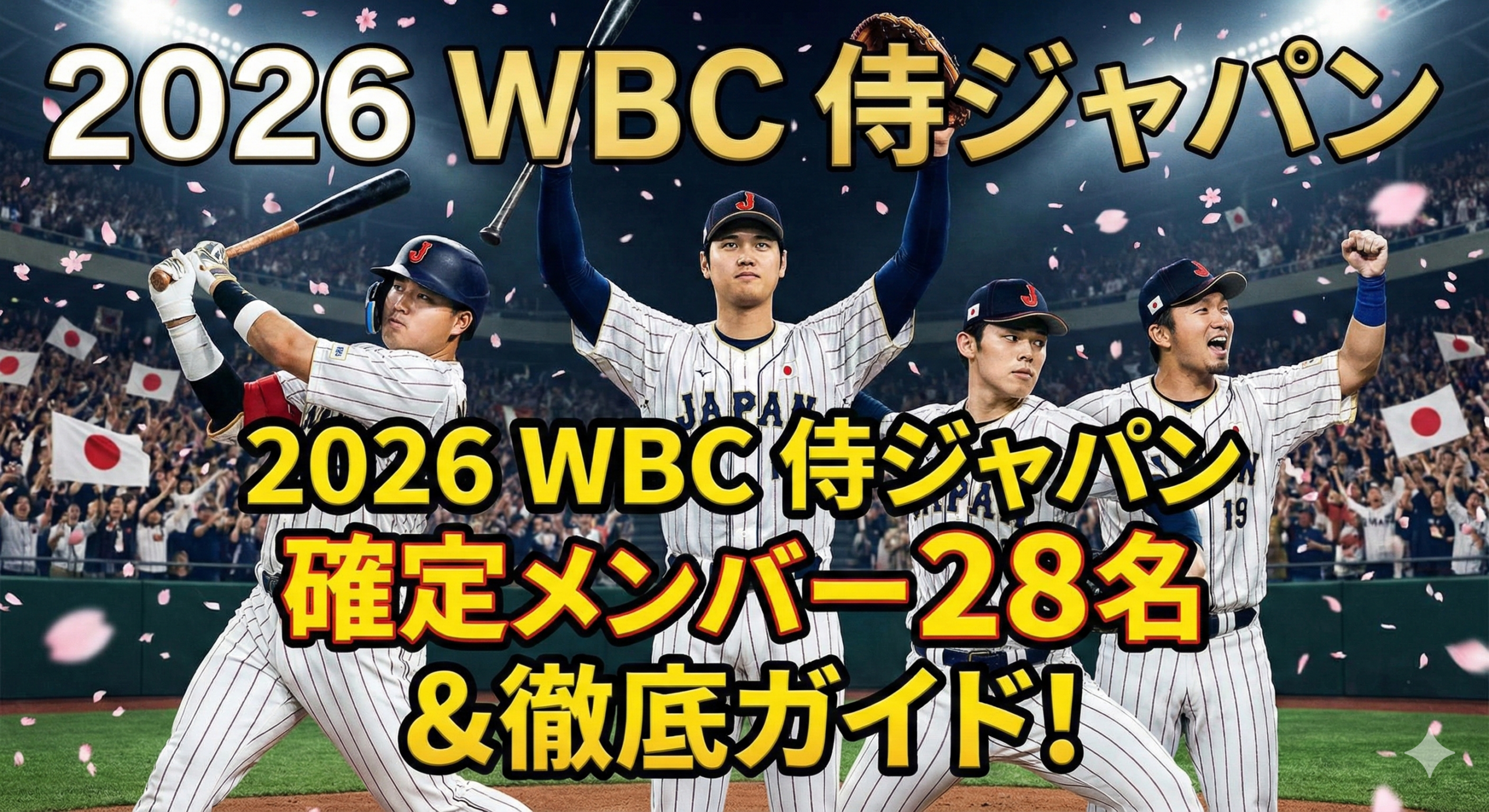 2026 WBC開幕！侍ジャパンの試合日程・注目選手・ルール解説。