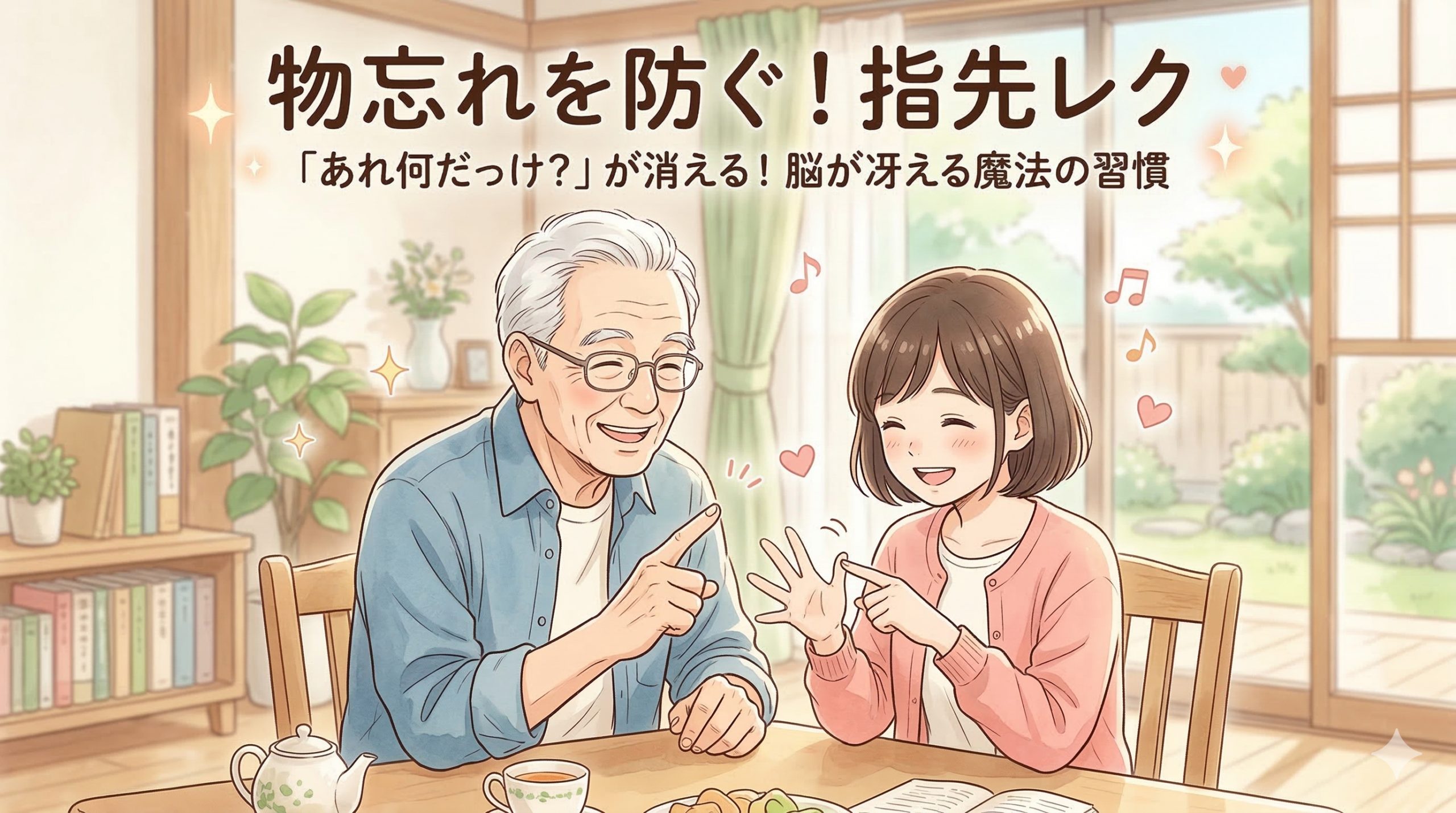 「あれ何だっけ？」が消える！指先を動かすだけで脳が冴える魔法のレク｜孫に驚かれる現役世代の秘訣