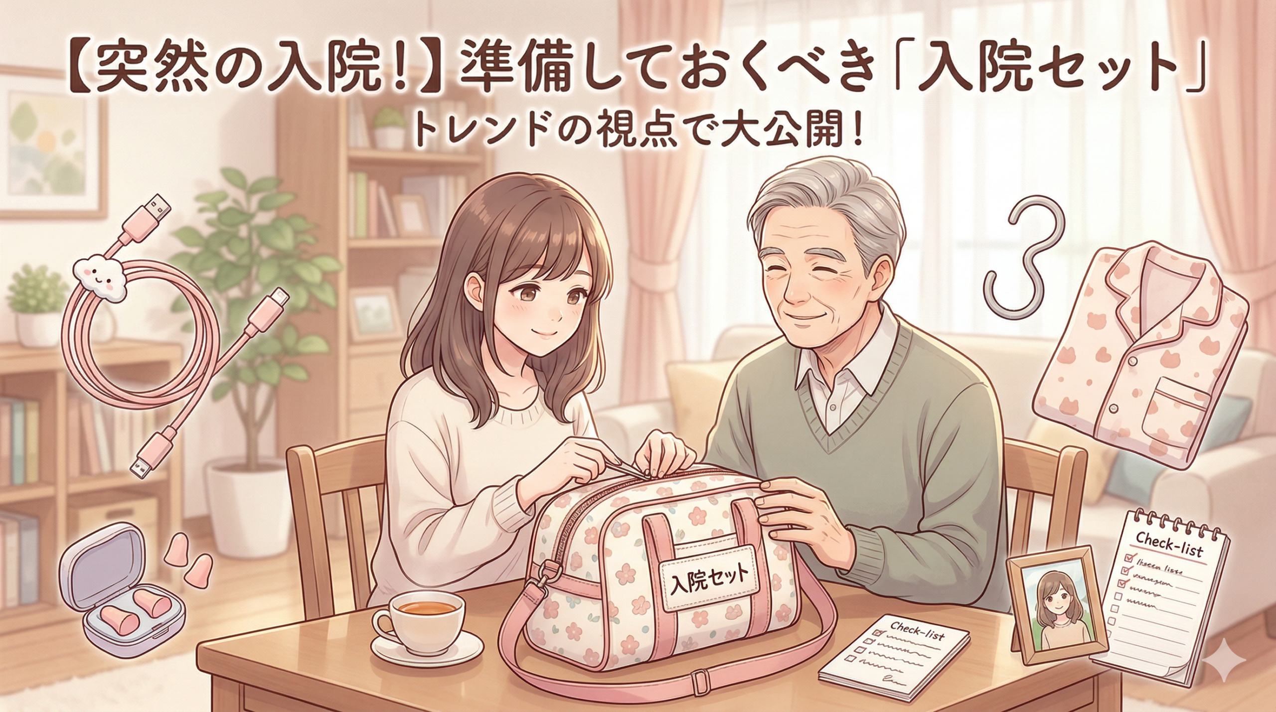 【今、知らなきゃ大損】突然の入院！人生変わる神アイテム「入院セット」をトレンド視点で大公開！