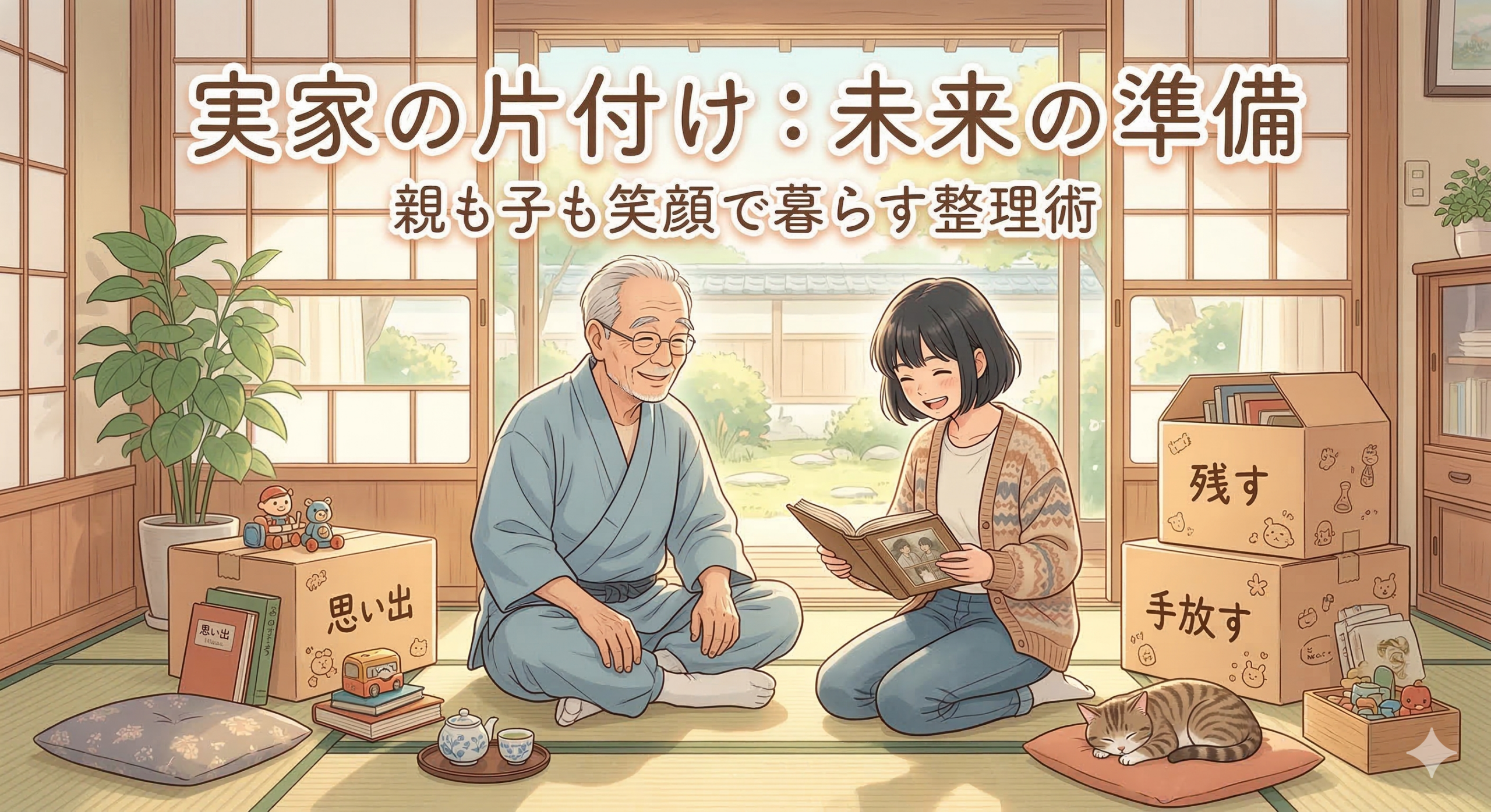 実家の片付けはどこから？挫折しない順番と親を説得する「魔法の言葉」