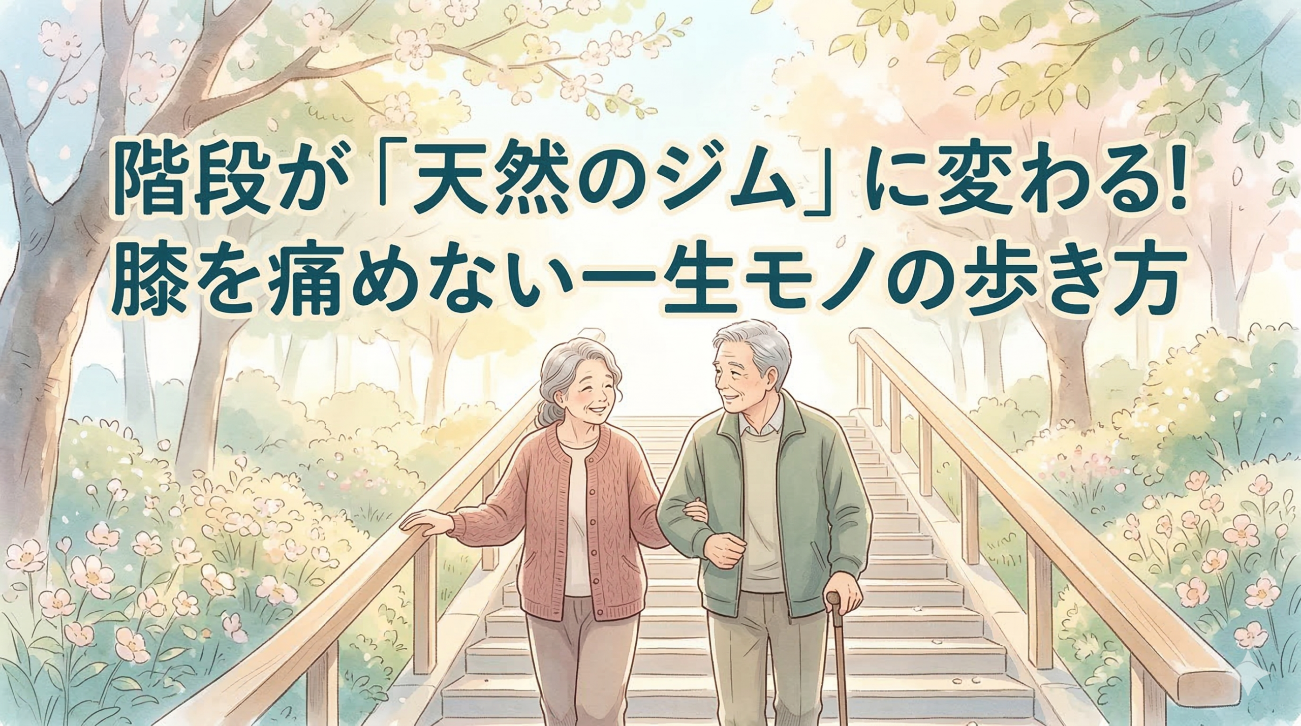 階段で膝が痛い人必見！一生歩ける「正しい上り下り」のコツとNG習慣