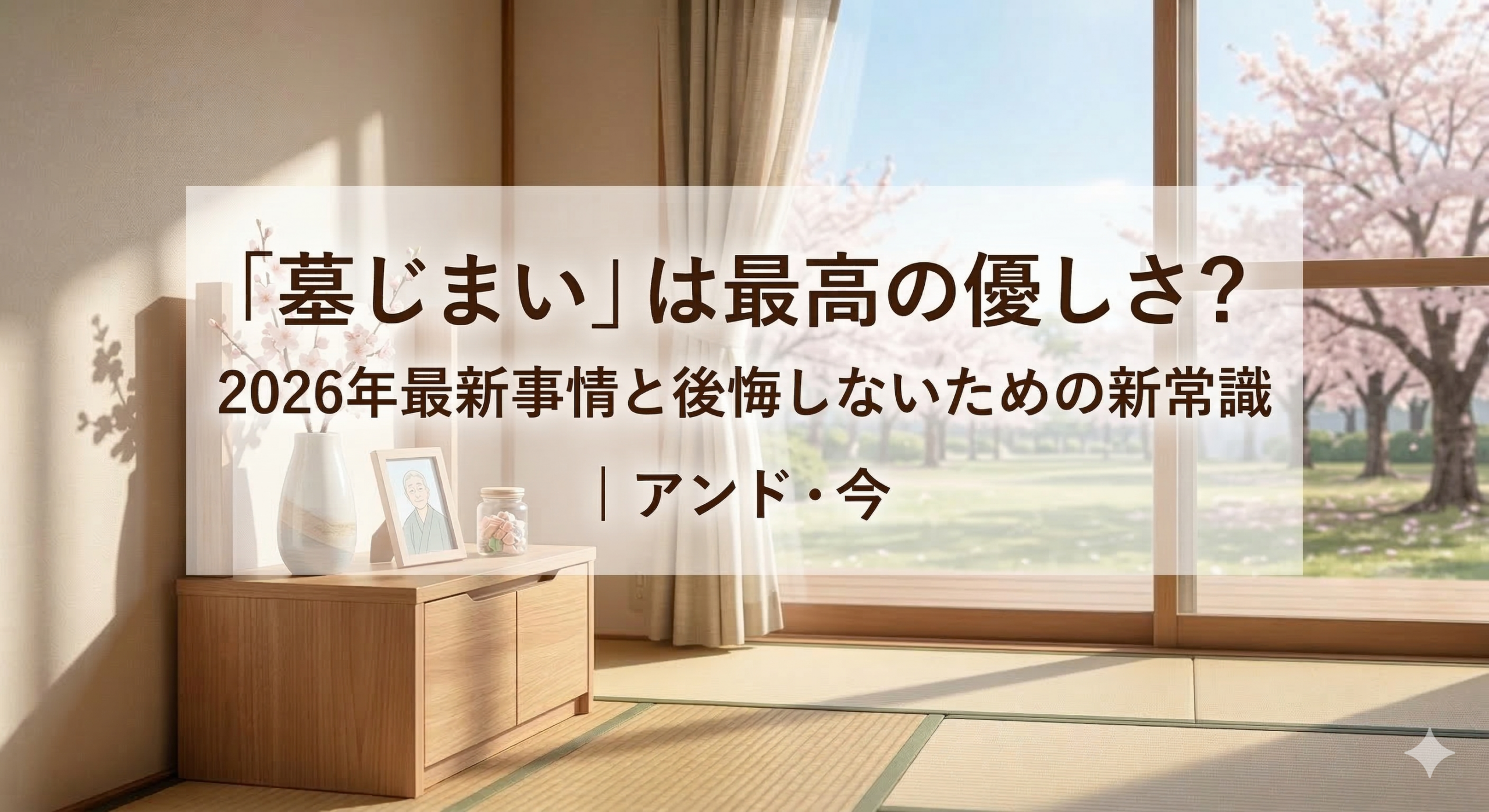 「墓じまい」は最高の優しさ？2026年最新事情と後悔しないための新常識