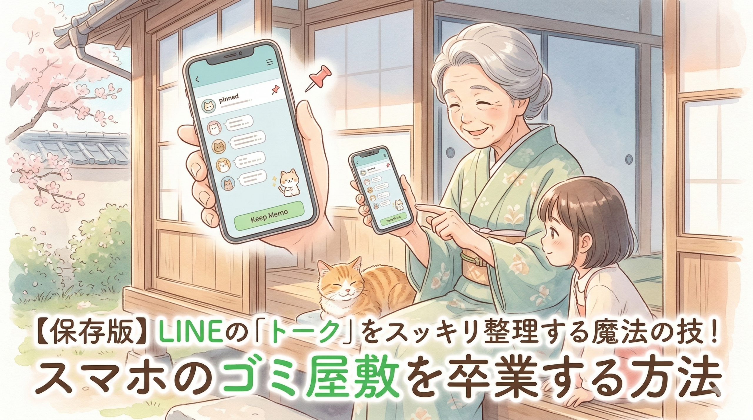LINEのトーク整理術！たった5分でスッキリさせる魔法の技と設定集