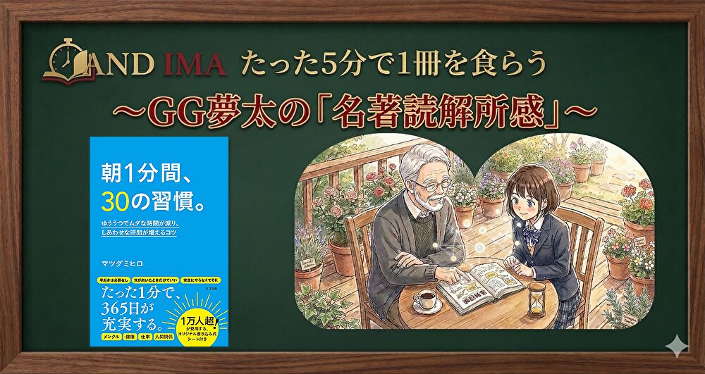 朝1分間、30の習慣～GG夢太の「読解所感」～